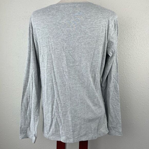 EUC Soft Sensations Womens Christmas Reindeer Pajama Top Size L - Picture 4 of 5